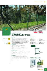 DIRICKX BASTILLE PARC tekercses kerítés - általános termékismertető