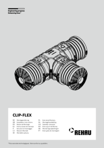 CLIP-FLEX karmantyú helyi hőellátó rendszerekhez - szerelési útmutató