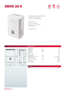 DEOS 20S páramentesítő - általános termékismertető