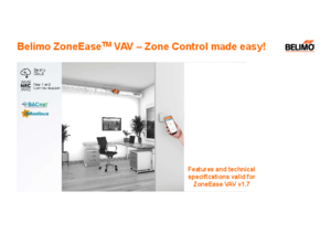 Belimo ZoneEase™ VAV légmennyiség szabályozó - részletes termékismertető