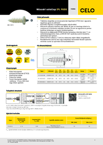 IPL 95DS szigetelőanyag dübel  - műszaki adatlap
