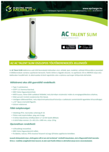Elektro Profi Mobility AC TALENT SLIM oszlopos töltőberendezés - általános termékismertető