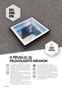 DEG, DMG, DXG - felülvilágító ablakok - általános termékismertető