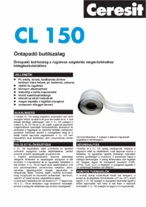 Ceresit CL 150 öntapadó butilszalag - műszaki adatlap