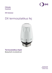 DX termosztatikus fej beépített érzékelővel <br>
(Thermostatic head DX HU ed. 8 04.2023) - műszaki adatlap