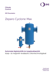 IMI Pneumatex Zeparo Cyclone Max iszap- és magnetit-leválasztó ciklontechnológiával - részletes termékismertető