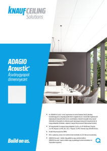 Knauf Ceiling Solutions ADAGIO Acoustic+ álmennyezet - részletes termékismertető