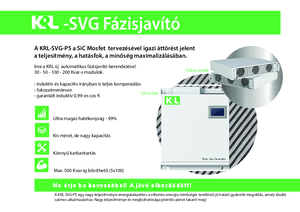 KRL-SVG-P5 automatikus fázisjavító berendezés - műszaki adatlap