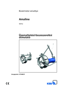 Amaline - merülőmotoros szivattyú (50 Hz) - alkalmazástechnikai útmutató