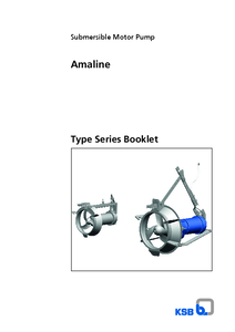 Amaline - merülőmotoros szivattyú - műszaki adatlap