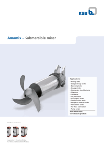 Amamix - vízszintes merülőmotoros keverőmű - általános termékismertető