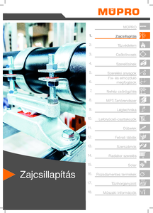MÜPRO zajcsillapítók - komplett katalógus - általános termékismertető