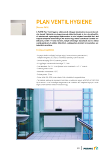 PURMO Plan Ventil Hygiene lapradiátor - műszaki adatlap