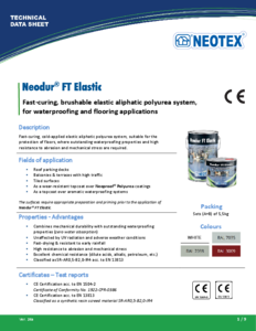 Neodur FT Elastic vízszigetelő bevonat - műszaki adatlap