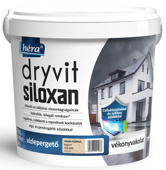 Héra® Dryvit Siloxan vízlepergető dörzsölt vékonyvakolat 