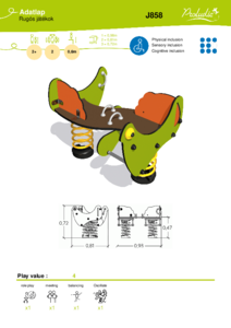 Proludic rugós játékok - J858 - műszaki adatlap