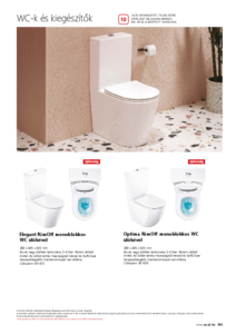 RAVAK Elegant RimOff monoblokkos WC ülökével - általános termékismertető