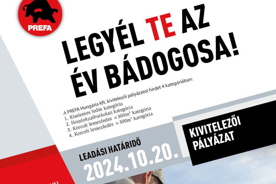 PREFA Év bádogosa pályázat 2024