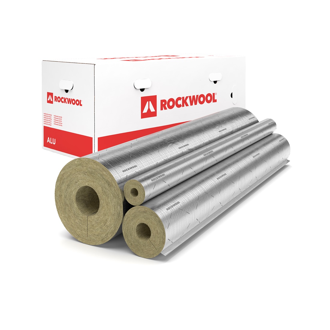 ROCKWOOL HEATROCK PS alufólia kasírozással ellátott, tekercselt csőhéj