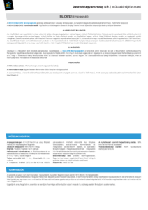 REVCO SILICATE falimpregnáló - műszaki adatlap