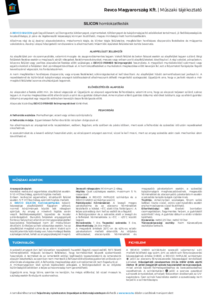 REVCO SILICON EXTERIOR homlokzatfesték - műszaki adatlap
