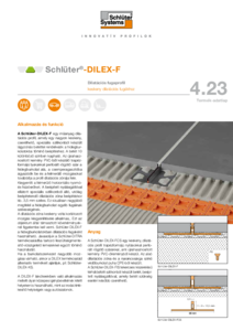 Schlüter®-DILEX-F dilatációs fugaprofil - műszaki adatlap
