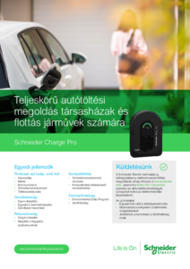 Schneider Charge Pro társasházi és flottás elektromosautó-töltő - általános termékismertető