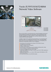 Vectis iX NVS videorögzítő szoftver - részletes termékismertető