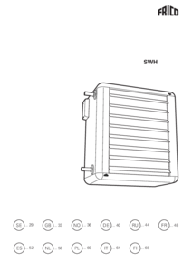 Systemair Fan Heater SWH falra szerelhető termoventilátorok - szerelési útmutató