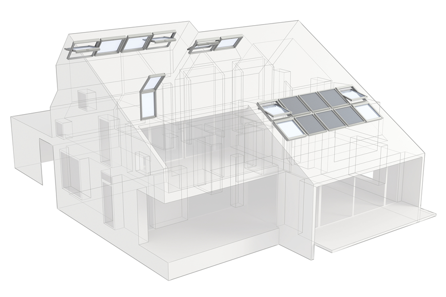 Tervezzen egyszerűen VELUX CAD elemekkel