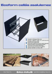 Ecoform cellás zsalulemez - általános termékismertető