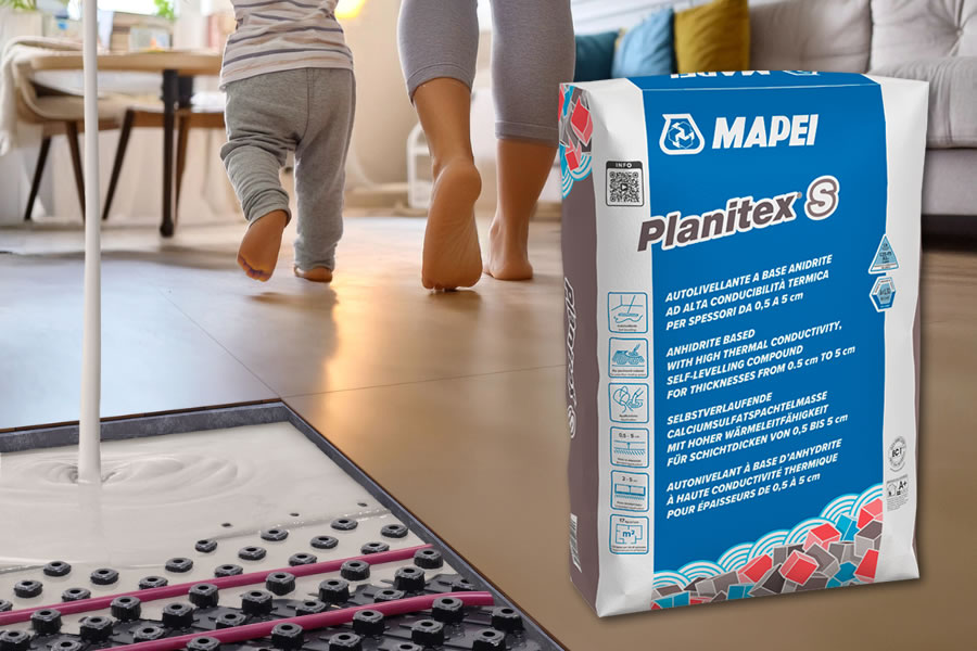 Mapei Planitex S, az ideális aljzatkiegyenlítő padlófűtéshez