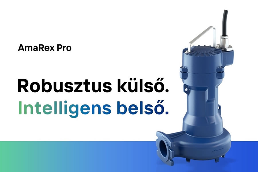 Megjelent a KSB új intelligens szennyvízszivattyúja, az Amarex Pro