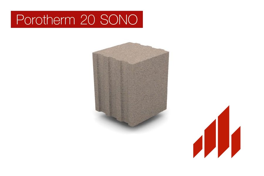 Új Porotherm 20 SONO hanggátló beton falazóelem
